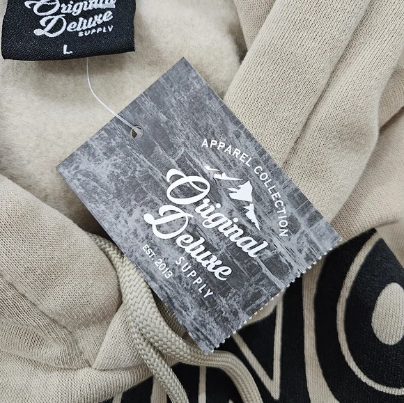 Original Deluxe Bruno Mars Intuit Dome Hoodie in Tan & Black Women’s Size L - Picture 4 of 5